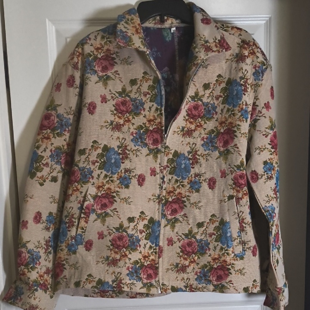 Floral Utility Jacket for Women